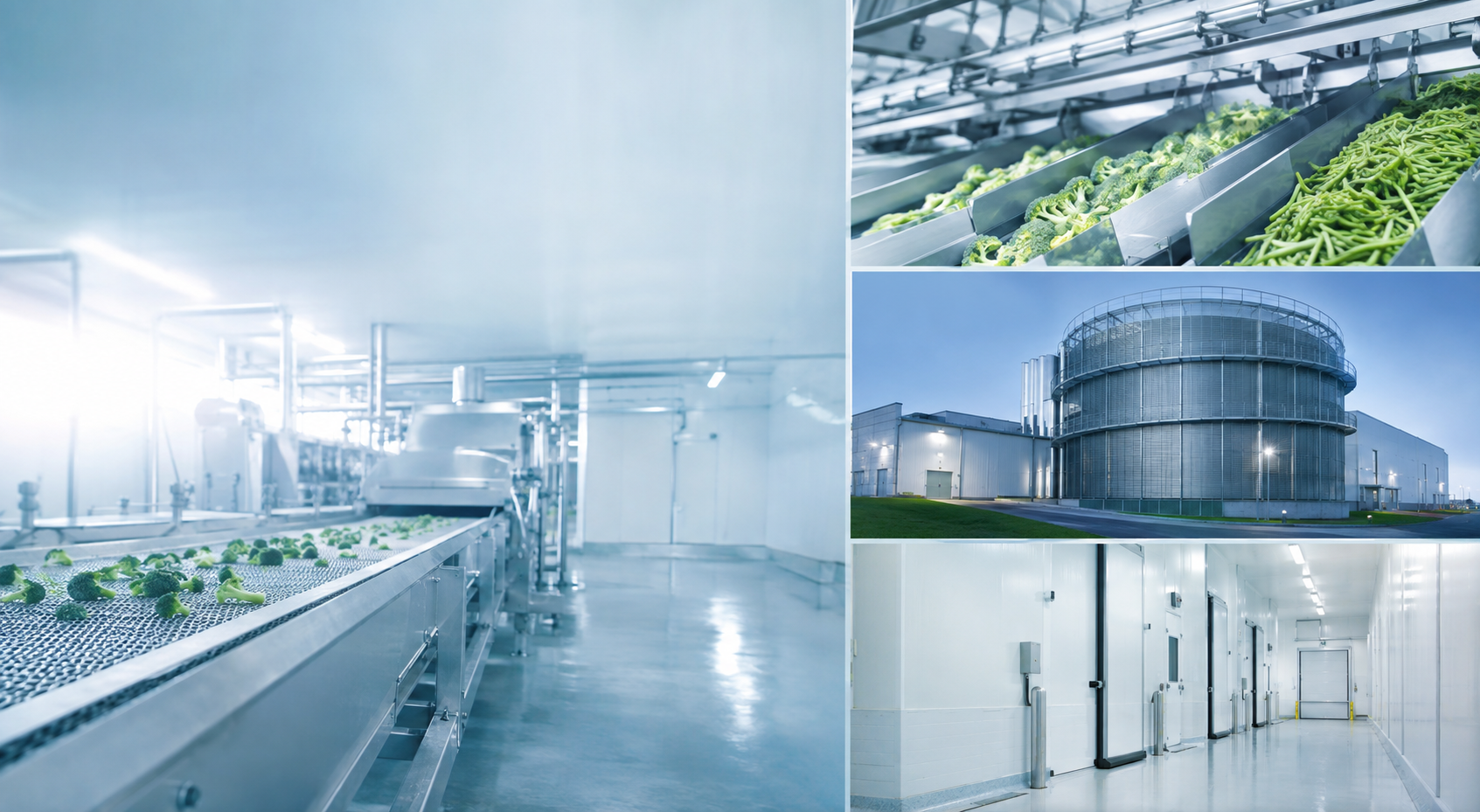 Vegetarian food freezing and cold-chain environment
